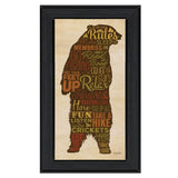 Cabin Rules 4 Black Framed Print Wall Art - Homeroots - Flyclothing LLC