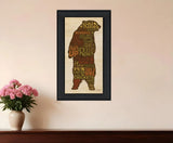 Cabin Rules 4 Black Framed Print Wall Art - Homeroots