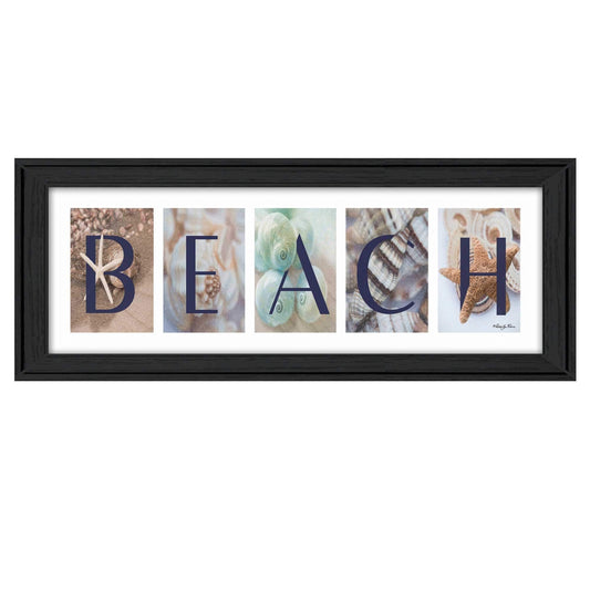 Beach 2 Black Framed Print Wall Art - Homeroots