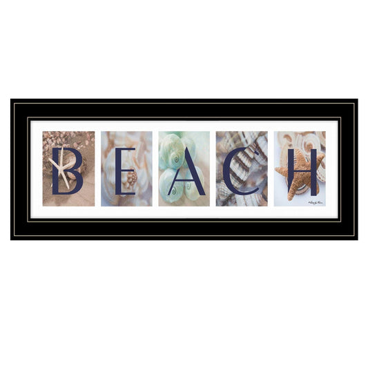 Beach 3 Black Framed Print Wall Art - Homeroots