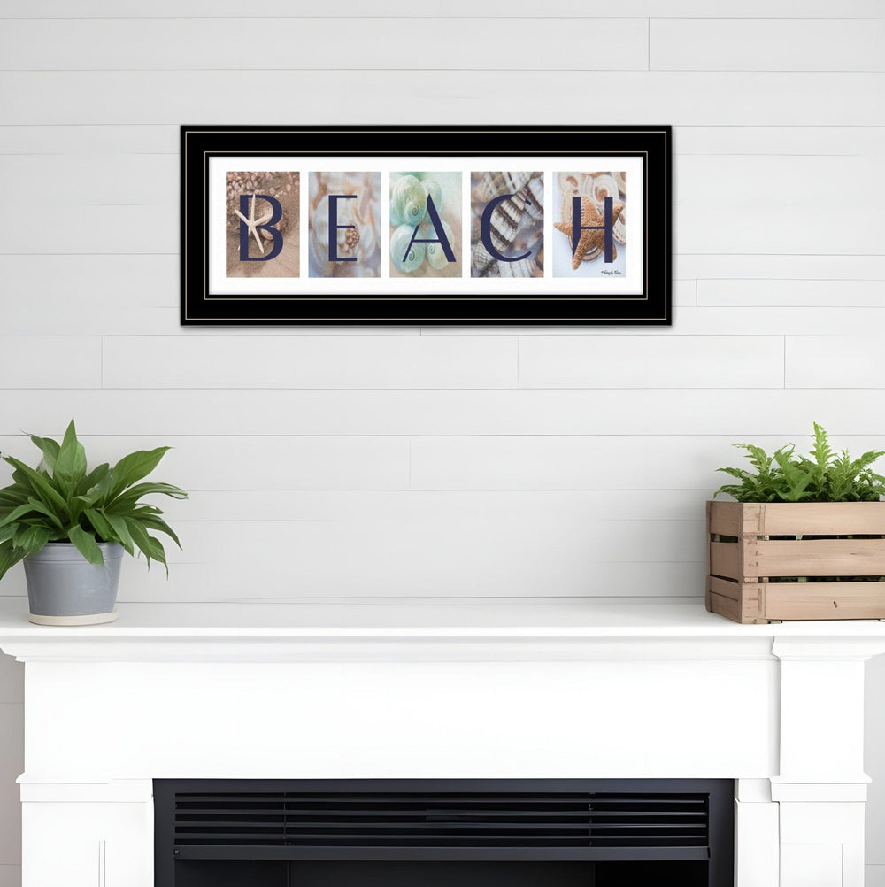 Beach 3 Black Framed Print Wall Art - Homeroots
