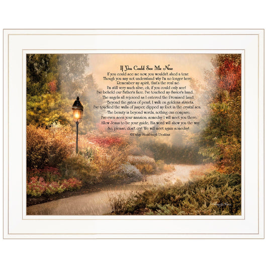 If You Could See Me Now 4 White Framed Print Wall Art - Homeroots