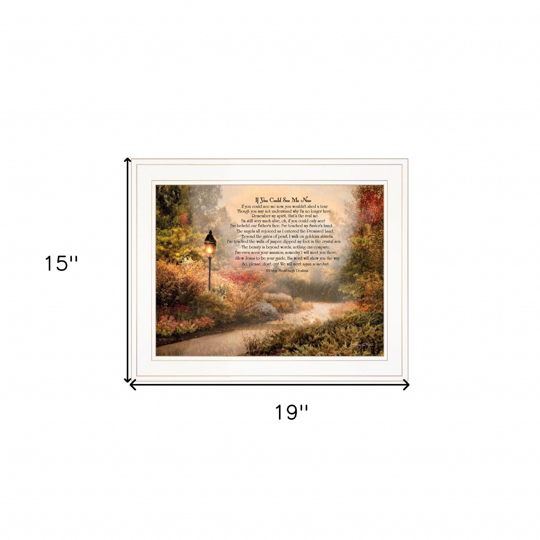 If You Could See Me Now 4 White Framed Print Wall Art - Homeroots