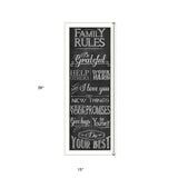 Family Rules 2 White Framed Print Wall Art - Homeroots - Flyclothing LLC