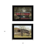 Set Of Two Bridges of 2 Black Framed Print Wall Art - Homeroots - Flyclothing LLC