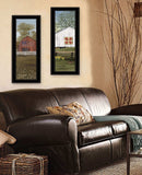 Set Of Two Country Barns 2 Black Framed Print Wall Art - Homeroots - Flyclothing LLC