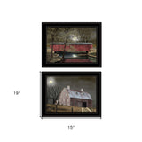 Midnight Moon Black Framed Print Wall Art - Homeroots - Flyclothing LLC