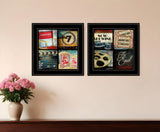 Set Of Two At The Movies Black Framed Print Wall Art - Homeroots