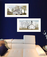 Set Of Two Amazing Grace 2 White Framed Print Wall Art - Homeroots - Flyclothing LLC