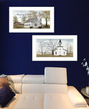 Set Of Two Amazing Grace 2 White Framed Print Wall Art - Homeroots