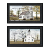Set Of Two Amazing Grace 3 Black Framed Print Wall Art - Homeroots