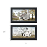 Set Of Two Amazing Grace 3 Black Framed Print Wall Art - Homeroots - Flyclothing LLC