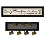 Set Of Two Kitchen Print and Mug Rack Kitchen Wall Art - Homeroots