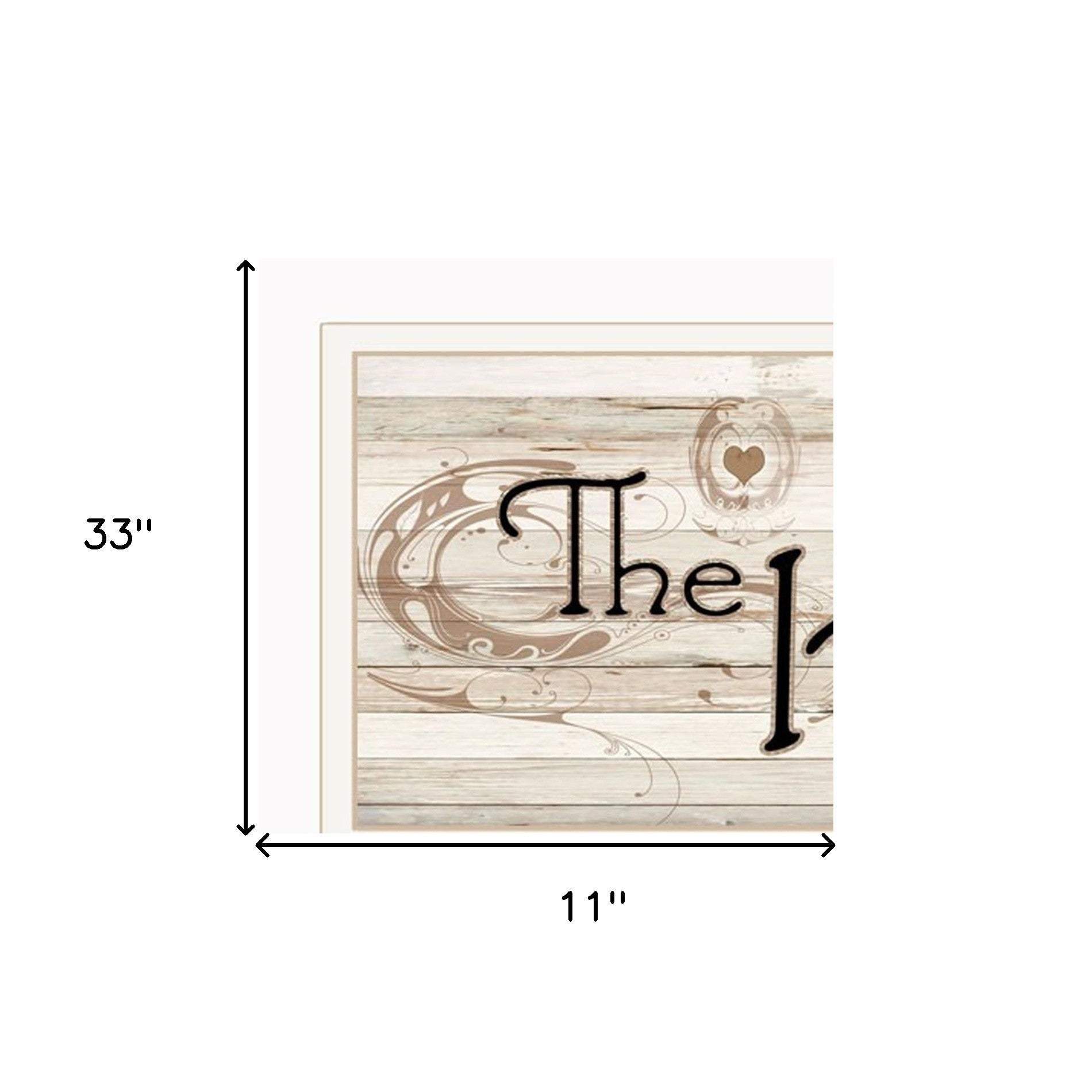 Set Of Four Kitchen Print 33x8 and Mug RackHorizonal 27x8x3 White Frame White Framed Print Kitchen Wall Art - Homeroots - Flyclothing LLC