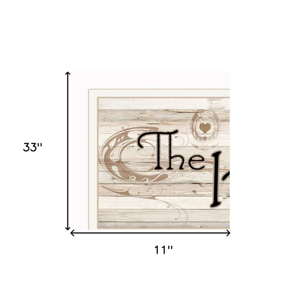 Set Of Four Kitchen Print 33x8 and Mug RackHorizonal 27x8x3 White Frame White Framed Print Kitchen Wall Art - Homeroots - Flyclothing LLC