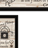 Set Of Four Kitchen Wall Art and Mug Rack - Homeroots - Flyclothing LLC