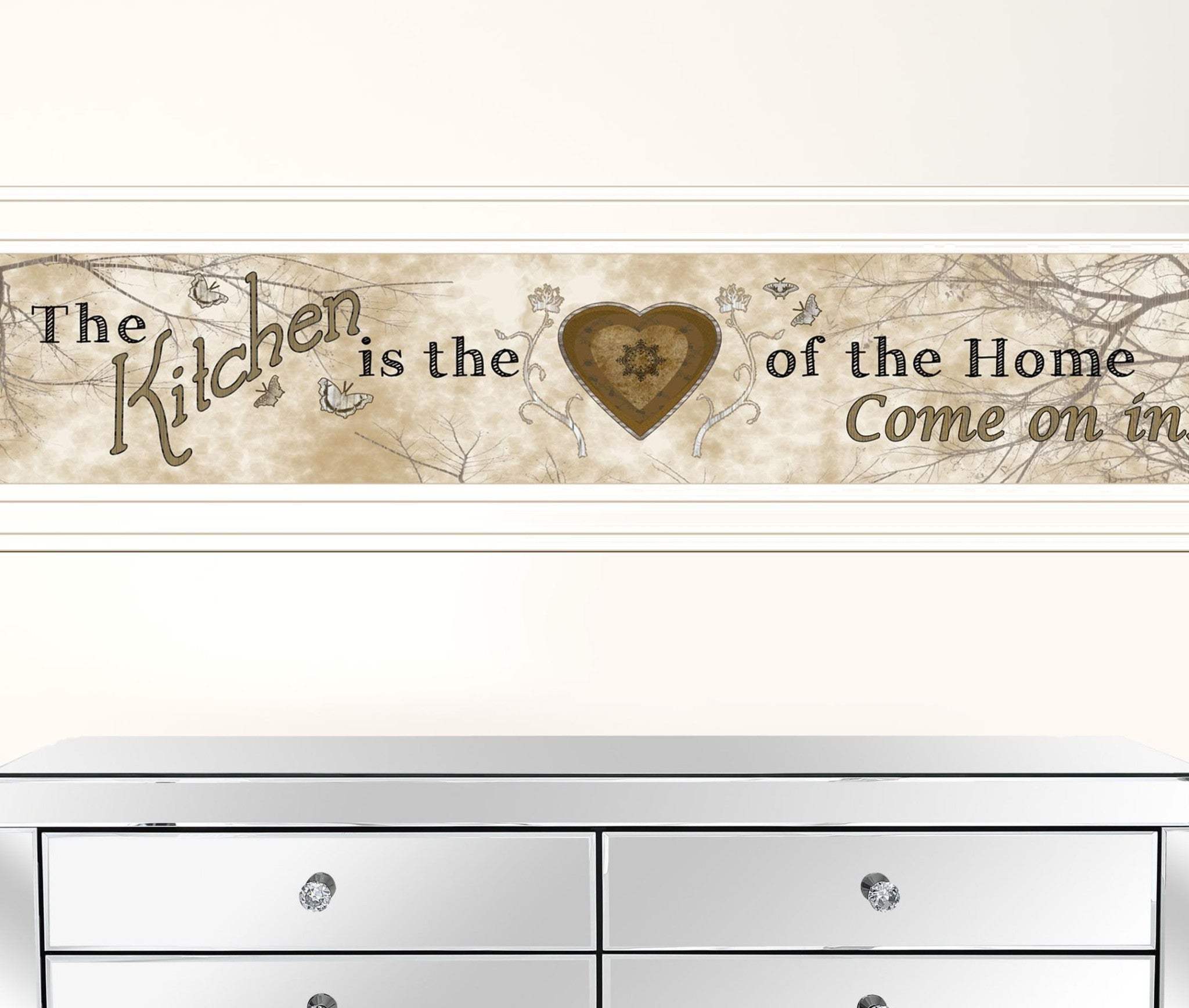 Set Of Three Love of Nature Kitchen White Framed Print Kitchen Wall Art - Homeroots - Flyclothing LLC
