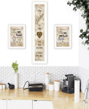 Set Of Three Love of Nature Kitchen White Framed Print Kitchen Wall Art - Homeroots