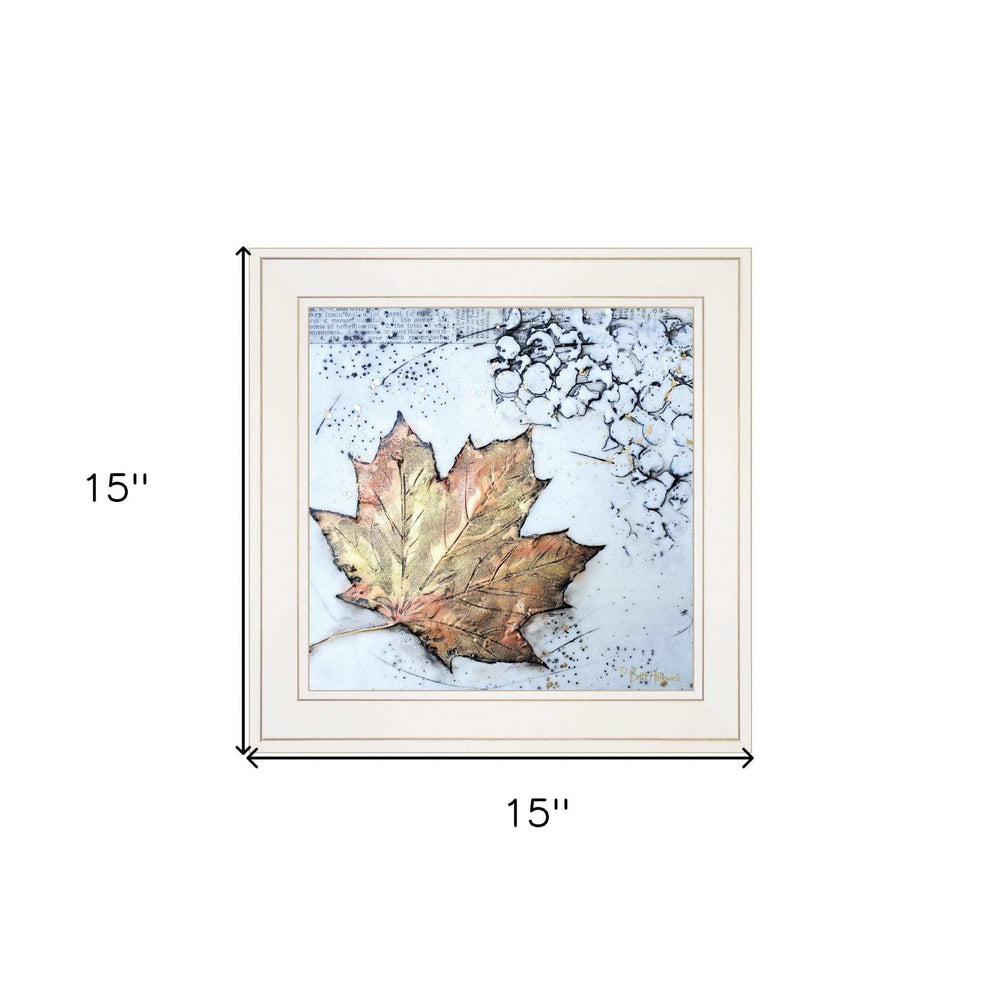Channeling Fall 1 White Framed Print Wall Art - Homeroots - Flyclothing LLC