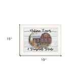 Autumn Leaves 2 White Framed Print Wall Art - Homeroots - Flyclothing LLC