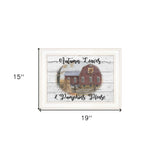 Autumn Leaves 2 White Framed Print Wall Art - Homeroots