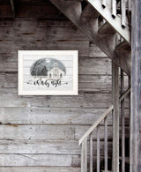 OH HOLY Night 2 White Framed Print Wall Art - Homeroots - Flyclothing LLC