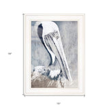 Pelican 1 White Framed Print Kitchen Wall Art - Homeroots - Flyclothing LLC