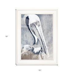Pelican 1 White Framed Print Kitchen Wall Art - Homeroots