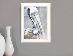 Pelican 1 White Framed Print Kitchen Wall Art - Homeroots