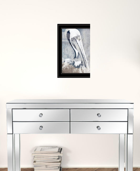 Pelican 2 Black Framed Print Kitchen Wall Art - Homeroots