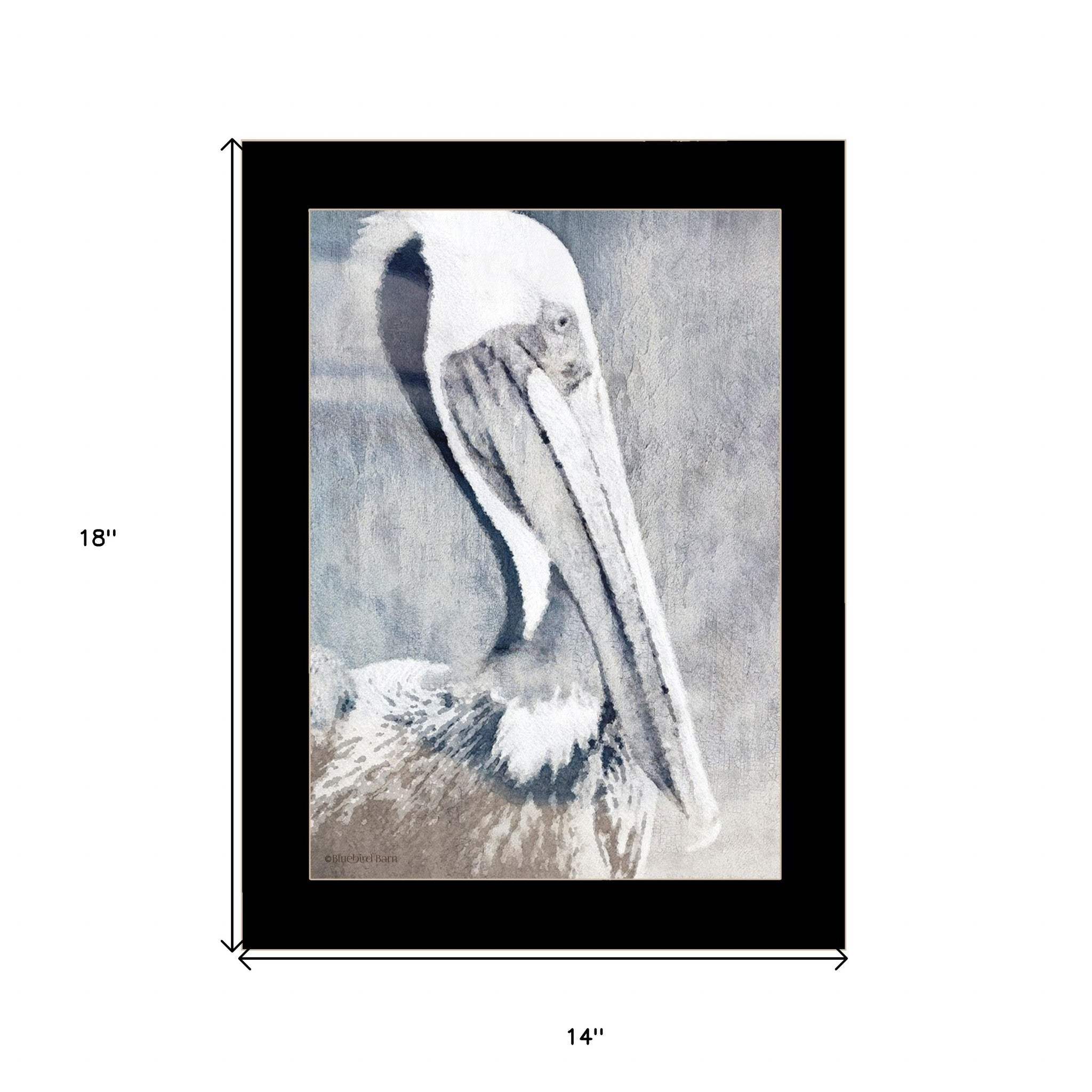Pelican 3 Black Framed Print Kitchen Wall Art - Homeroots - Flyclothing LLC