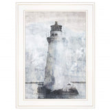 Lighthouse 1 White Framed Print Wall Art - Homeroots - Flyclothing LLC