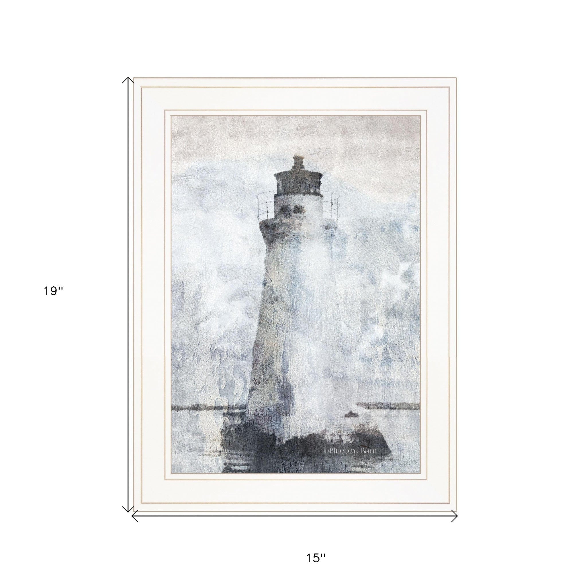 Lighthouse 1 White Framed Print Wall Art - Homeroots