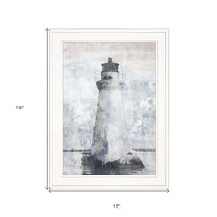Lighthouse 1 White Framed Print Wall Art - Homeroots
