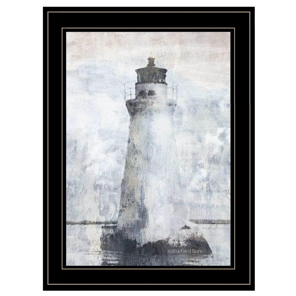 Lighthouse 2 Black Framed Print Wall Art - Homeroots - Flyclothing LLC