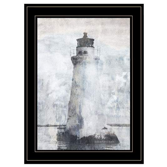 Lighthouse 2 Black Framed Print Wall Art - Homeroots