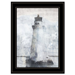 Lighthouse 2 Black Framed Print Wall Art - Homeroots