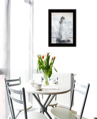 Lighthouse 2 Black Framed Print Wall Art - Homeroots