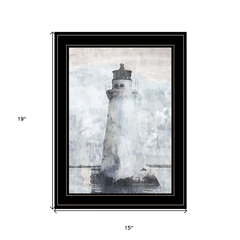 Lighthouse 2 Black Framed Print Wall Art - Homeroots - Flyclothing LLC