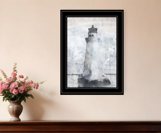 Lighthouse 2 Black Framed Print Wall Art - Homeroots