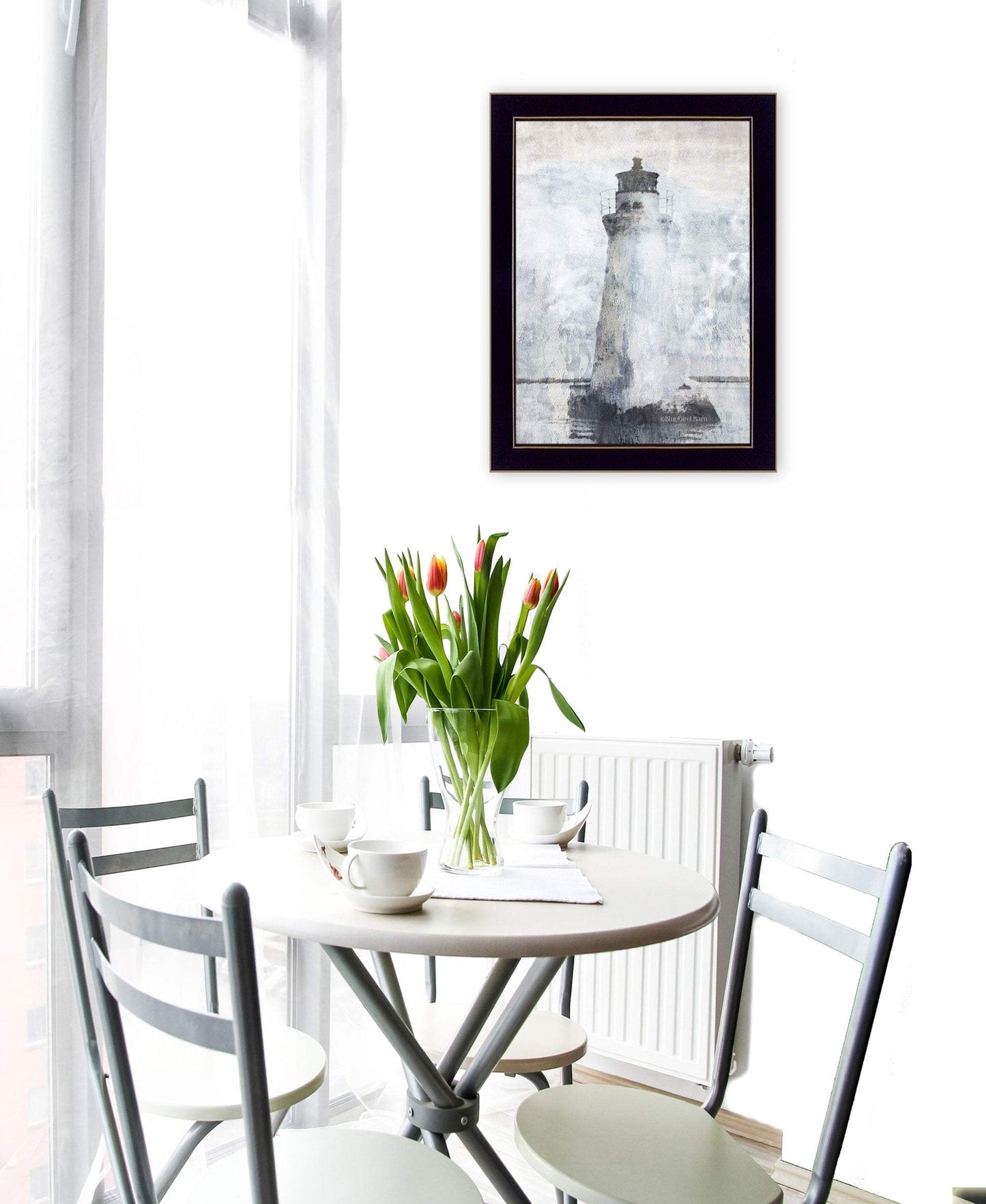 Lighthouse 3 Black Framed Print Wall Art - Homeroots - Flyclothing LLC