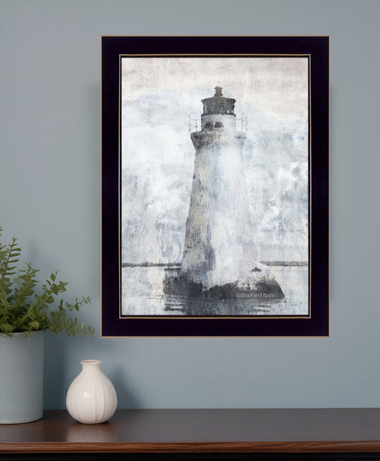 Lighthouse 3 Black Framed Print Wall Art - Homeroots