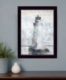 Lighthouse 3 Black Framed Print Wall Art - Homeroots