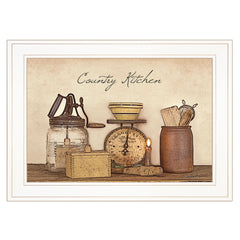 Country Kitchen White Framed Print Kitchen Wall Art - Homeroots