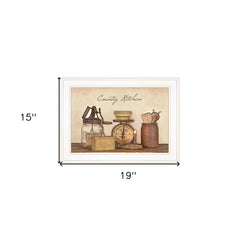 Country Kitchen White Framed Print Kitchen Wall Art - Homeroots