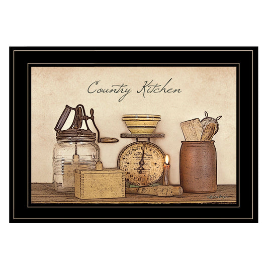 Country Kitchen 10 Black Framed Print Kitchen Wall Art - Homeroots