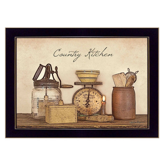 Country Kitchen Black Framed Print Kitchen Wall Art - Homeroots - Flyclothing LLC