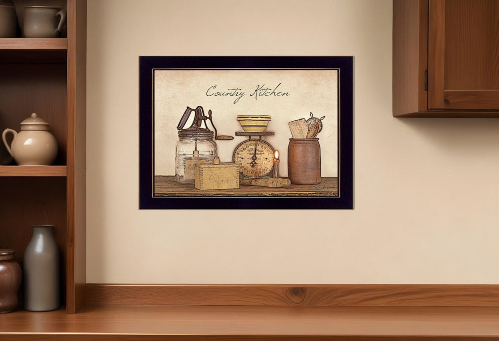 Country Kitchen Black Framed Print Kitchen Wall Art - Homeroots