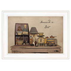 Homemade is Best White Framed Print Kitchen Wall Art - Homeroots