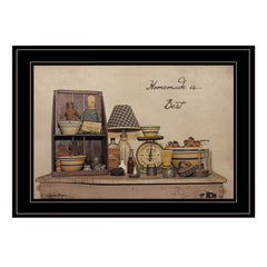 Homemade is Best 3 Black Framed Print Kitchen Wall Art - Homeroots